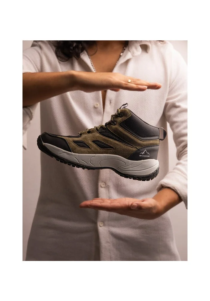 Bacca Bucci Forest Green Stompster Adventure Boots for Men | Best Price UAE